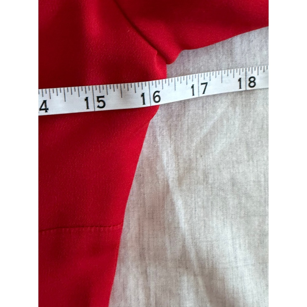 Cushnie Et Ochs Midi Dress Womens 2 Red Draped Cutout Neckline Sheath - Picture 11 of 11
